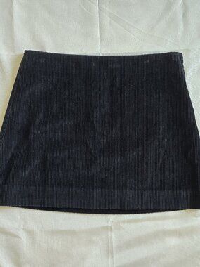 ALEXA CHUNG x MADEWELL Corduroy Mini Skirt Charcoal NWT Size 6